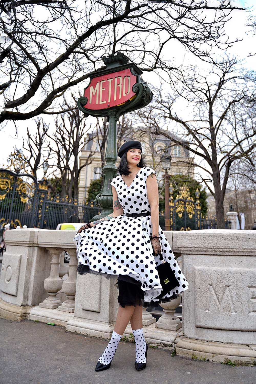 Tammy Polka Dot Swing Dress